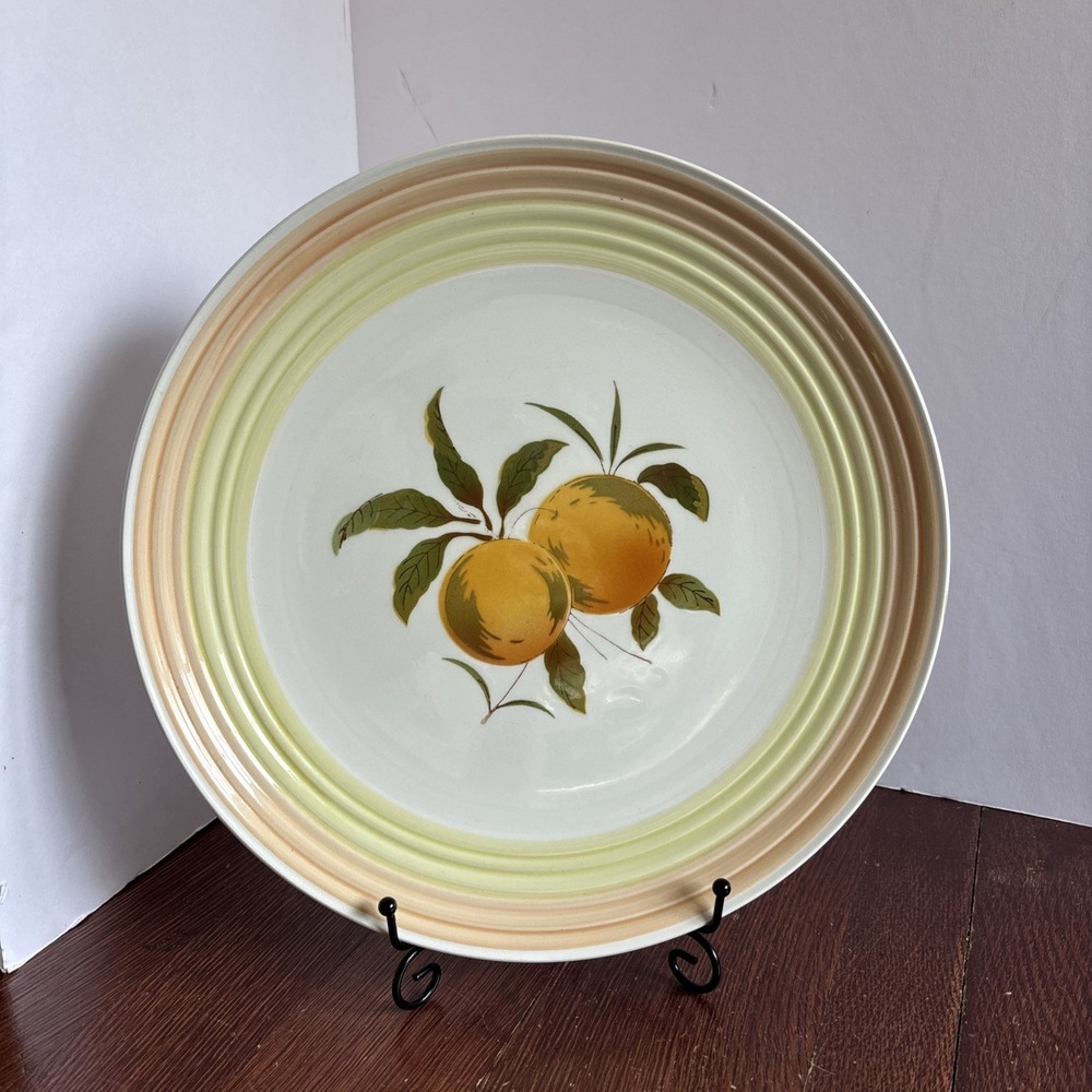 Vintage Iron Stone 4264 Tangerine Japan 12" Platter‎ Plate EUC Display Or Use